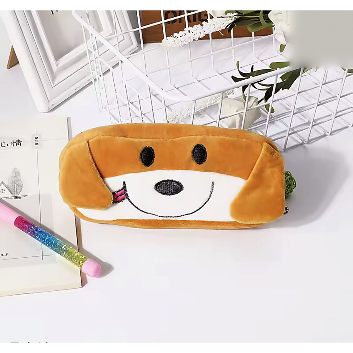 Trousse peluche Crayonimo modèle chien