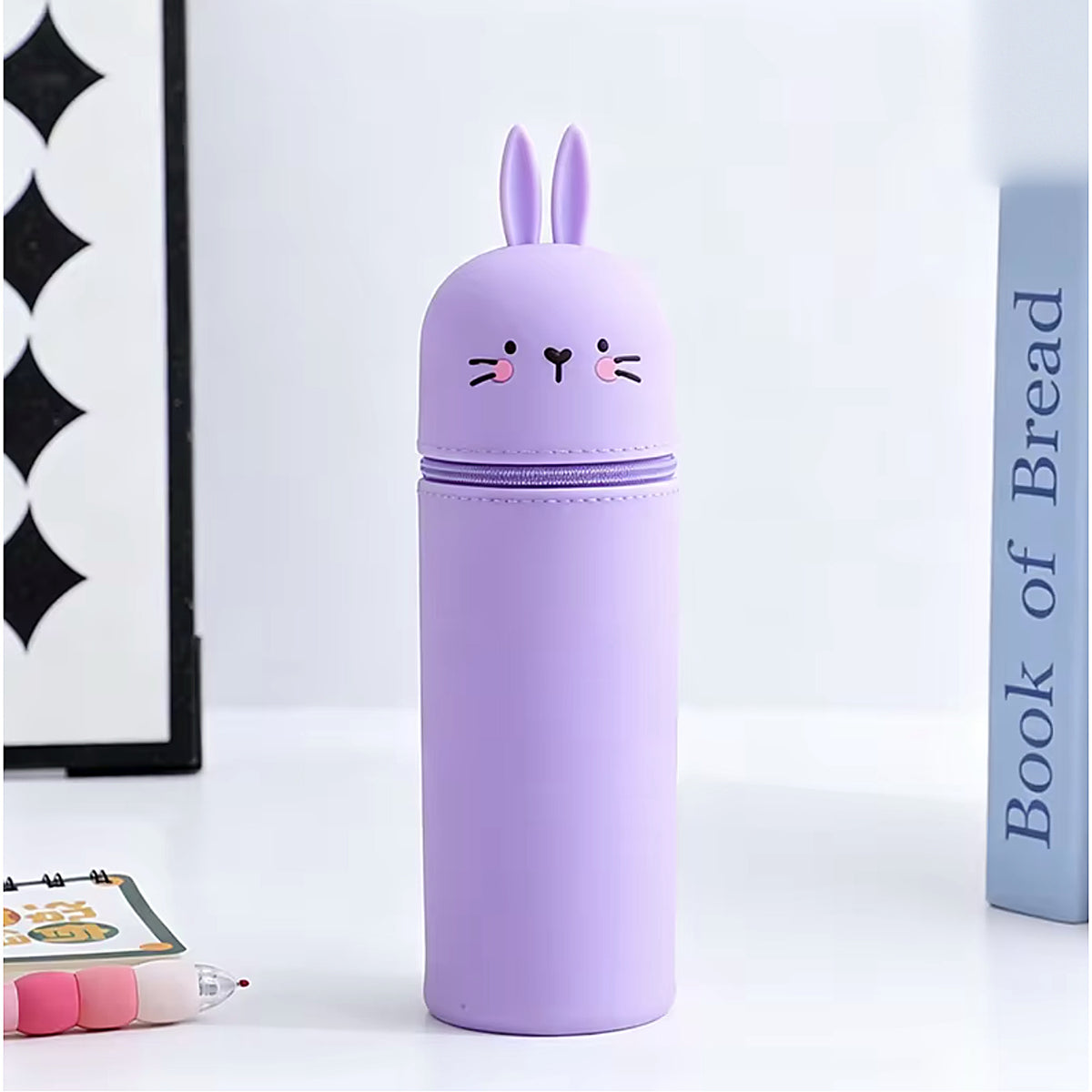 Trousse télescopique Crayonimo modèle lapin violet
